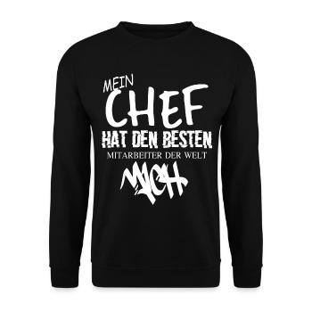 Best employees in the world - Unisex Sweatshirt - black - Front - Alina (178cm) & Michal (187cm)