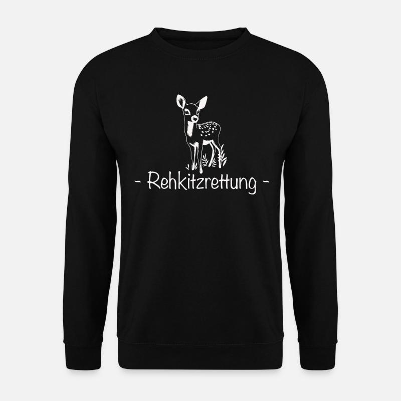 Rehkitzrettung - Unisex Pullover - Schwarz