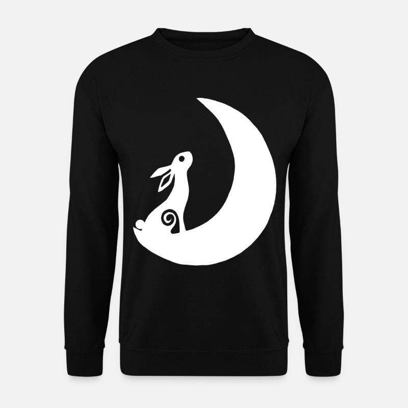 A rabbit on the moon - Unisex Sweatshirt - black