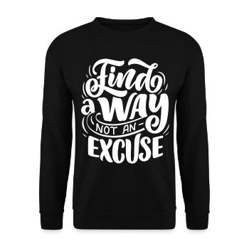 Find a way - Unisex Pullover - Schwarz - Vorne - Alina (178cm) & Michal (187cm)