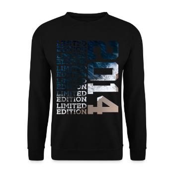 LIMITED EDITION 2014 12 JAHRE 12. GEBURTSTAG - Unisex Pullover - Schwarz - Vorne - Alina (178cm) & Michal (187cm)