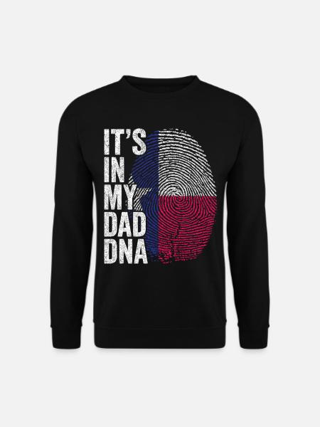 Texas Flag Texan Dad Footprint - Unisex Sweatshirt - black