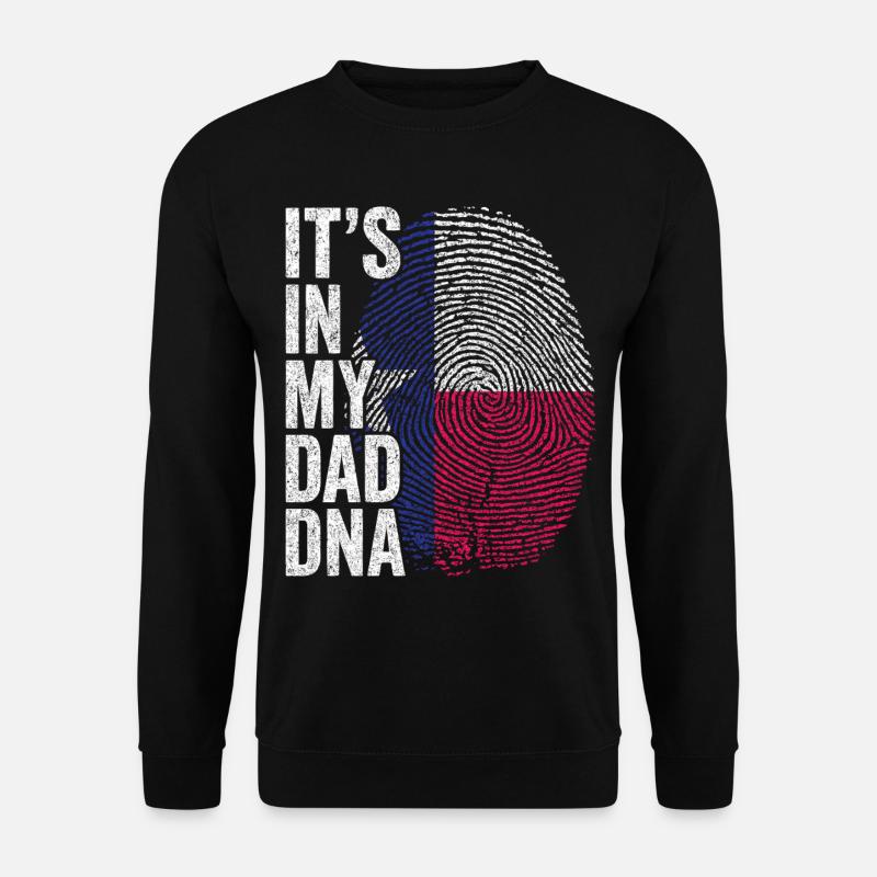 Drapeau Texas Empreinte Papa Texan - Sweat-shirt Unisexe - noir
