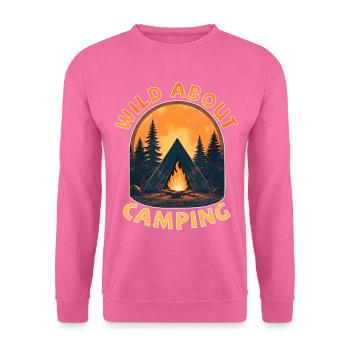 Wild about camping - Unisex Pullover - Pink - Vorne