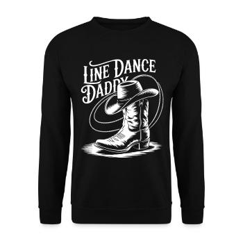 Bottes de papa en ligne - Sweat-shirt Unisexe - noir - Devant - Alina (178cm) & Michal (187cm)