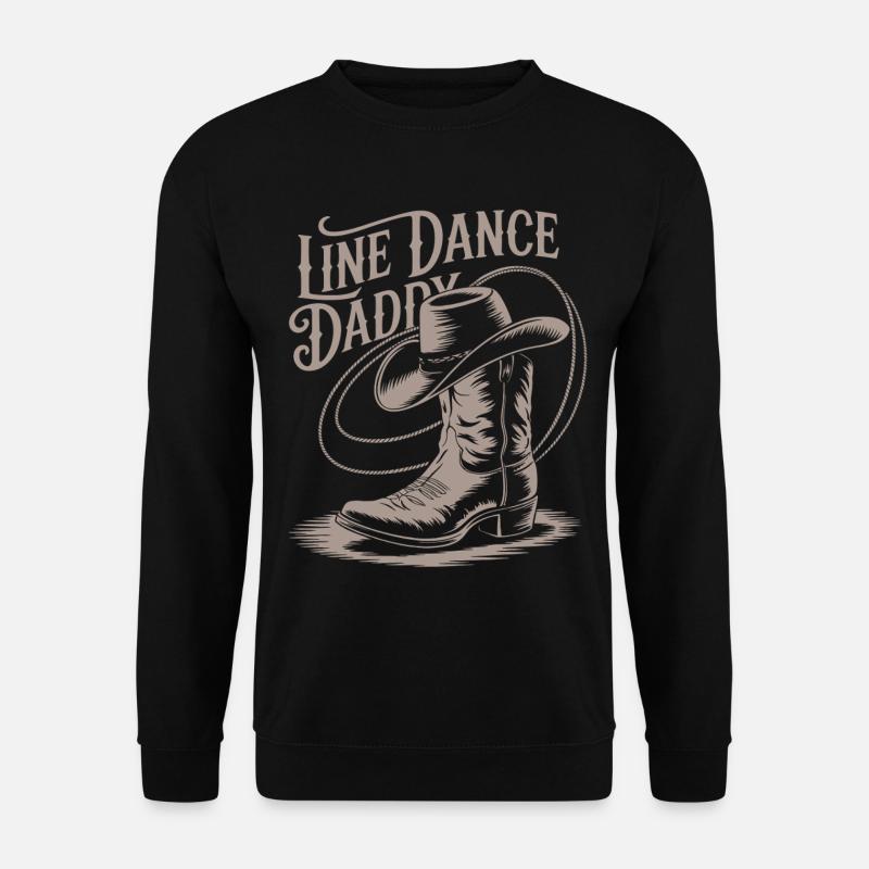 Line Dance Daddy - Unisex Sweatshirt - black