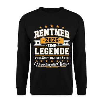 Retraités 2026 - Une légende quitte le site - Sweat-shirt Unisexe - noir - Devant - Alina (178cm) & Michal (187cm)