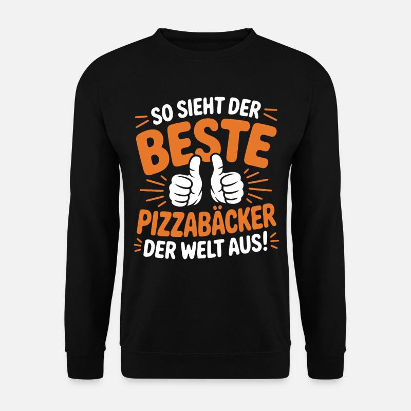 Pizzabäcker Geschenkidee - Unisex Pullover - Schwarz