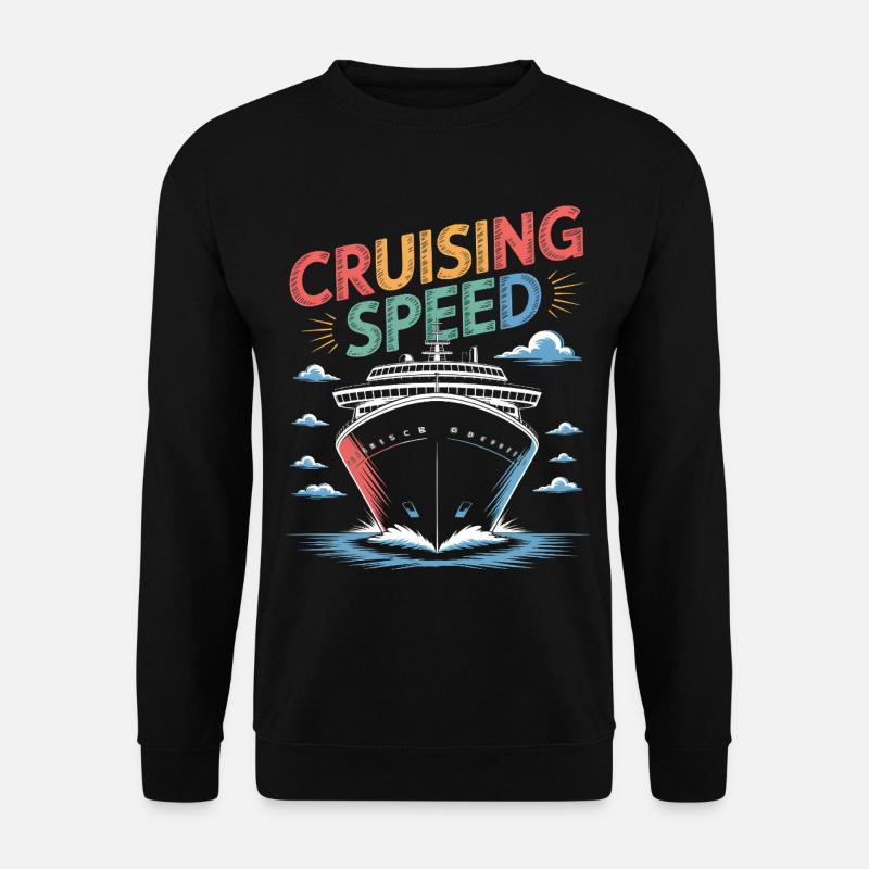 Impression d’un navire de croisière de croisière rapide - Sweat-shirt Unisexe - noir