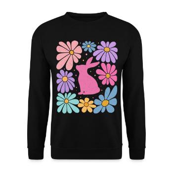 Ostern  - Unisex Pullover - Schwarz - Vorne - Alina (178cm) & Michal (187cm)