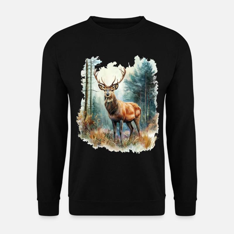 Deer Roe Deer - Unisex Sweatshirt - black