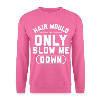 Kahler Humor Rasierter Kopf | Funny Man-Geschenk - Unisex Pullover - Pink - Vorne