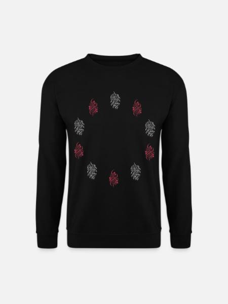 Blütenzweig & Beerenranke - Botanik - Unisex Pullover - Schwarz