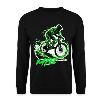 MTB - Unisex Pullover - Schwarz - Vorne - Alina (178cm) & Michal (187cm)