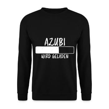 Azubi Spruch Lehrling Job Lustiges Azubi Geschenk - Unisex Pullover - Schwarz - Vorne - Alina (178cm) & Michal (187cm)