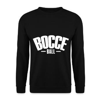 Bocce Spruch Bocce Ball mit Jack Bocci Game Bocce - Unisex Pullover - Schwarz - Vorne - Alina (178cm) & Michal (187cm)