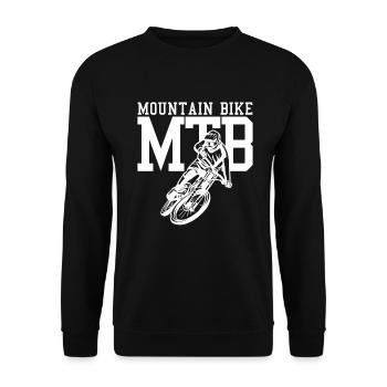 VTT mountain bike - Sweat-shirt Unisexe - noir - Devant - Alina (178cm) & Michal (187cm)