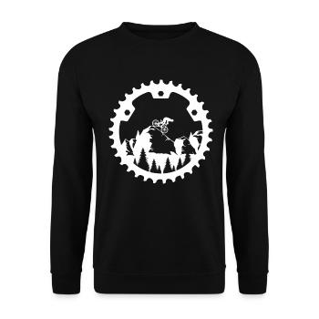VTT VTT VTT VTT - Sweat-shirt Unisexe - noir - Devant - Alina (178cm) & Michal (187cm)