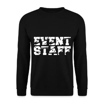 Event Party Planner Staff Eventpersonal Back - Unisex Pullover - Schwarz - Vorne - Alina (178cm) & Michal (187cm)