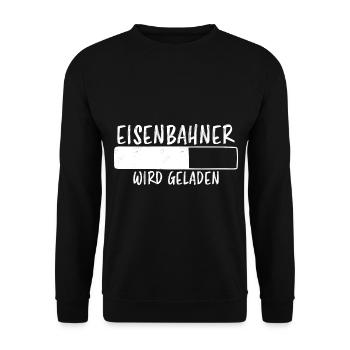 Eisenbahner Spruch Lokführer Eisenbahner Geschenk - Unisex Pullover - Schwarz - Vorne - Alina (178cm) & Michal (187cm)