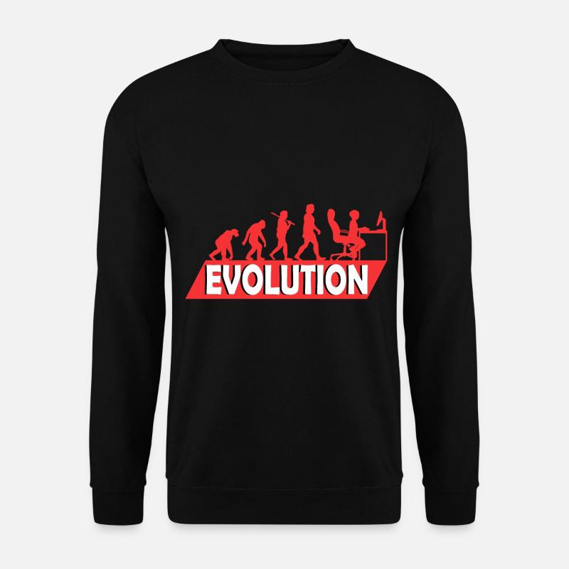 Computer Nerd Programmeur Evolution drôle - Sweat-shirt Unisexe - noir