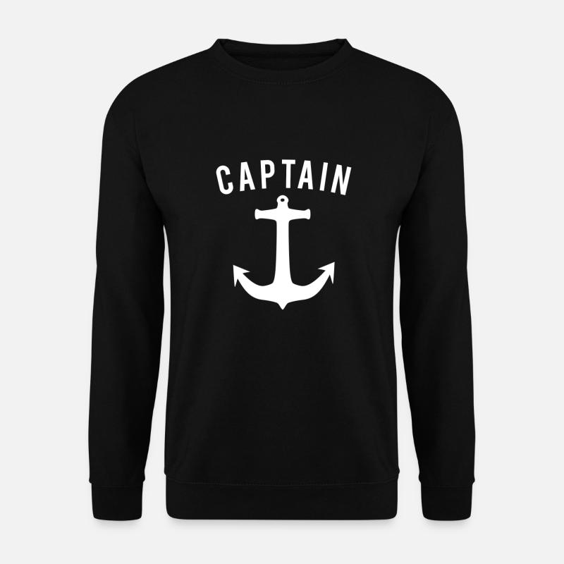 CAPITAINE ET CONCEPTION D'ANCRAGE! IDEE CADEAU - Sweat-shirt Unisexe - noir