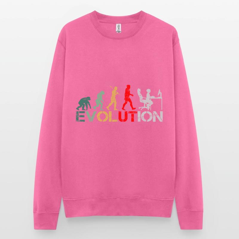 Computer Nerd Programmer Evolution funny Unisex Sweatshirt