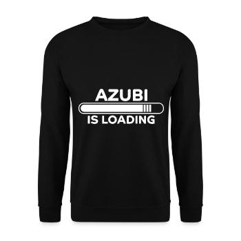 Azubi Spruch Lehrling Job Lustiges Azubi Geschenk - Unisex Pullover - Schwarz - Vorne - Alina (178cm) & Michal (187cm)