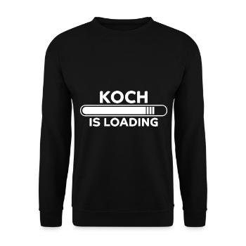 Koch Lustig Spruch Beruf Gastronomie Koch Geschenk - Unisex Pullover - Schwarz - Vorne - Alina (178cm) & Michal (187cm)