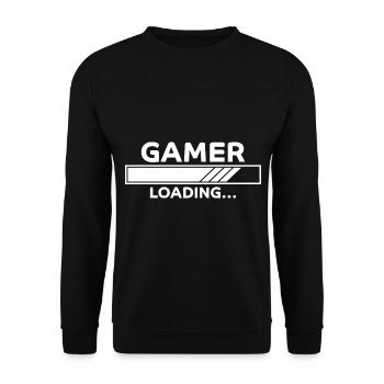 Gamer Spruch Gaming Nerd Lustiges Gamer Geschenk - Unisex Pullover - Schwarz - Vorne - Alina (178cm) & Michal (187cm)