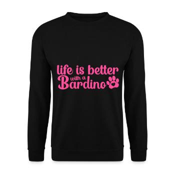 Bardino Majorero Canario Maman maîtresse est mieux - Sweat-shirt Unisexe - noir - Devant - Alina (178cm) & Michal (187cm)