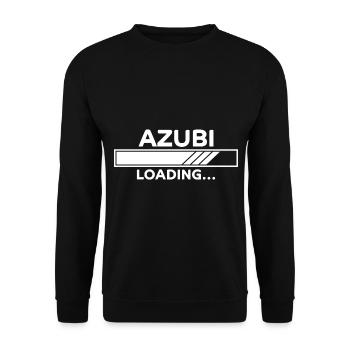 Azubi Spruch Lehrling Job Lustiges Azubi Geschenk - Unisex Pullover - Schwarz - Vorne - Alina (178cm) & Michal (187cm)