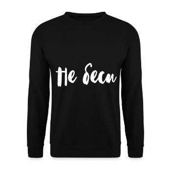 Don't upset me on saying for Russian women - Unisex Sweatshirt - black - Front - Alina (178cm) & Michal (187cm)