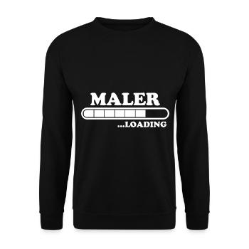 Maler Spruch Lackierer Lustiges Maler Geschenk - Unisex Pullover - Schwarz - Vorne - Alina (178cm) & Michal (187cm)