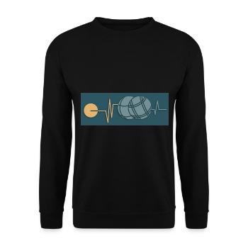 Petanque Petanque Geschenke für einen Petanque - Unisex Pullover - Schwarz - Vorne - Alina (178cm) & Michal (187cm)