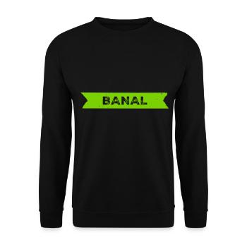 die Banalität des Lebens - Unisex Pullover - Schwarz - Vorne - Alina (178cm) & Michal (187cm)