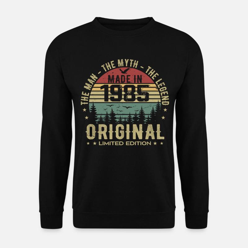 Original 1985 Retro 1985 Geburtstagsgeschenk 1985 - Unisex Pullover - Schwarz