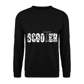 Scooter Stunts und Tricks für Tretroller - Unisex Pullover - Schwarz - Vorne - Alina (178cm) & Michal (187cm)