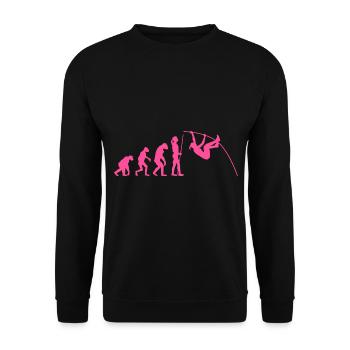 Saut à la perche Saut à la perche Maman Femmes Drôle - Sweat-shirt Unisexe - noir - Devant - Alina (178cm) & Michal (187cm)