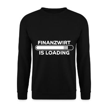 Finanzwirt Spruch Job Lustiges Finanzwirt Geschenk - Unisex Pullover - Schwarz - Vorne - Alina (178cm) & Michal (187cm)