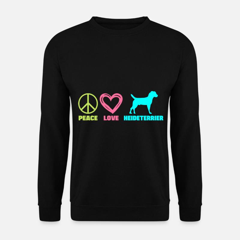 Heideterrier Mama Peace Love - Unisex Pullover - Schwarz