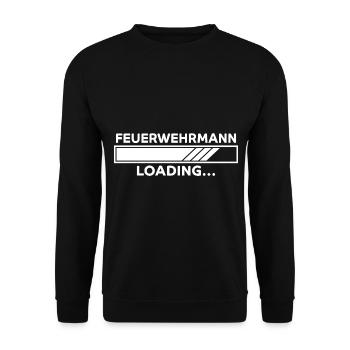 Feuerwehrmann Spruch Lustiges Feuerwehr Geschenk - Unisex Pullover - Schwarz - Vorne - Alina (178cm) & Michal (187cm)