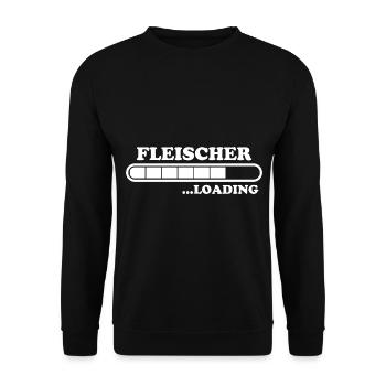 Fleischer Spruch Metzger Lustig Fleischer Geschenk - Unisex Pullover - Schwarz - Vorne - Alina (178cm) & Michal (187cm)