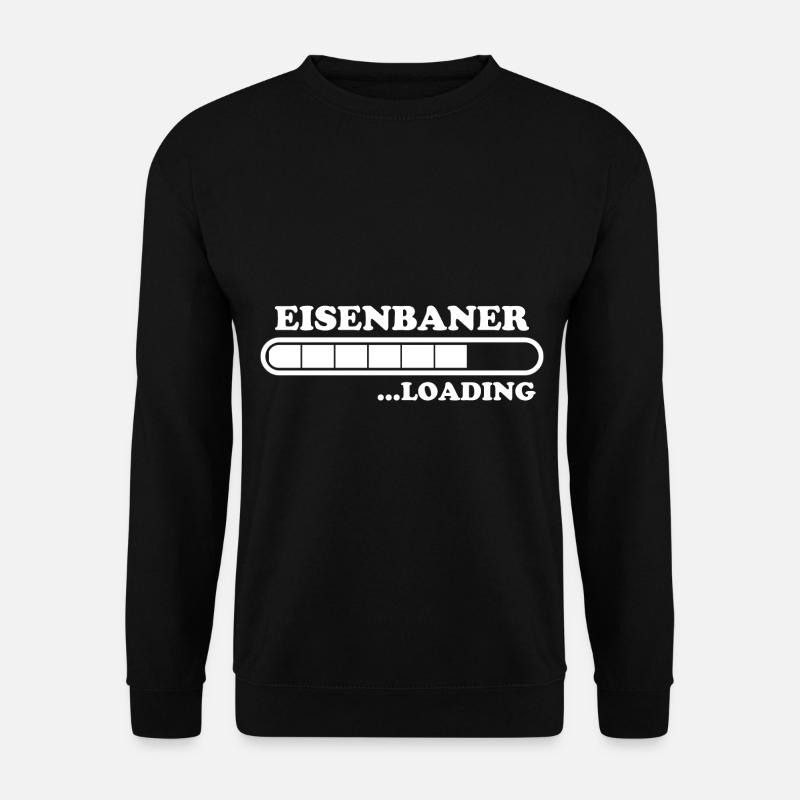 Eisenbahner Spruch Lokführer Eisenbahner Geschenk - Unisex Pullover - Schwarz