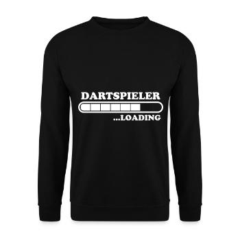 Dartspieler Spruch Darter Fun Dartspieler Geschenk - Unisex Pullover - Schwarz - Vorne - Alina (178cm) & Michal (187cm)