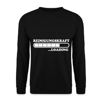 Reinigungskraft Spruch Reinigungskraft Geschenk - Unisex Pullover - Schwarz - Vorne - Alina (178cm) & Michal (187cm)