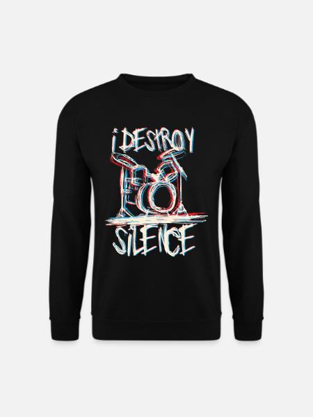 Drummer trommer - Unisex sweater - sort