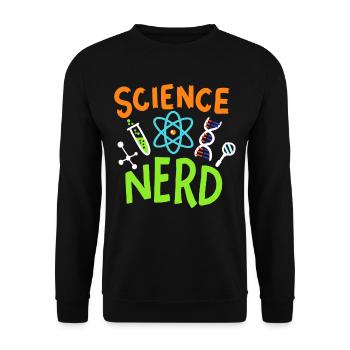 Science science science - Unisex Sweatshirt - black - Front - Alina (178cm) & Michal (187cm)