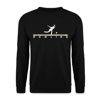 Bowler bowling - Unisex Sweatshirt - black - Front - Alina (178cm) & Michal (187cm)