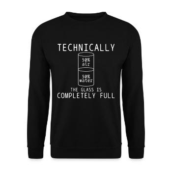 science - Unisex Sweatshirt - black - Front - Alina (178cm) & Michal (187cm)